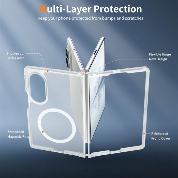 Bild 3,  Samsung Galaxy Z Fold 8 Skal MagSafe TPU Transparent