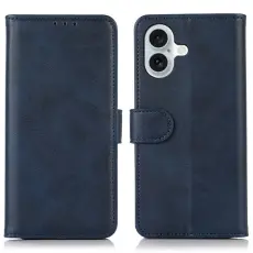  iPhone 17 Fodral L&auml;der Bl&aring;