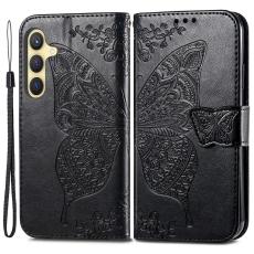 Samsung Galaxy S24 Plus Fodral Big Butterfly Svart