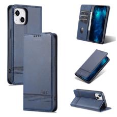 AZNS AZNS iPhone 14 Fodral Flip L&auml;der Bl&aring;