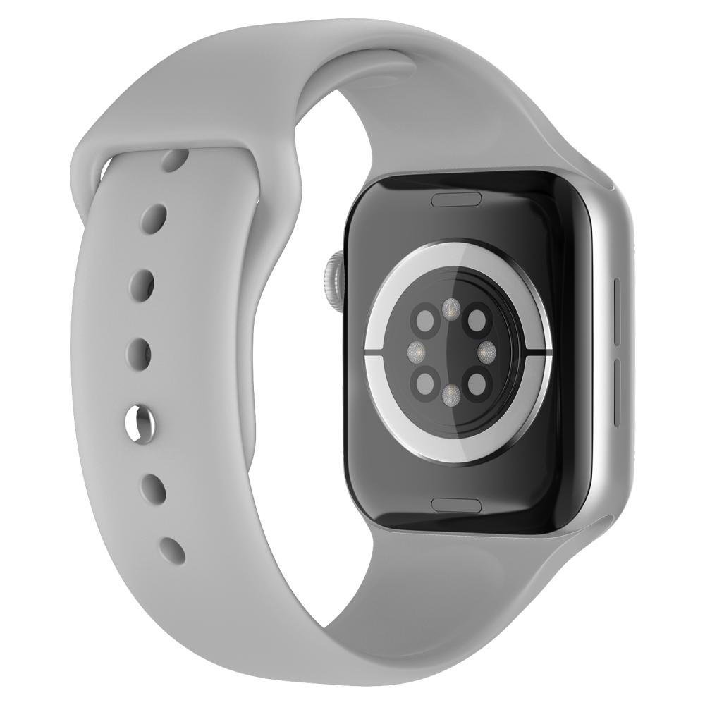 ColorPop Apple Watch 42/44/45/46/49 mm Silikon Armband (M/L) Ljus Grå