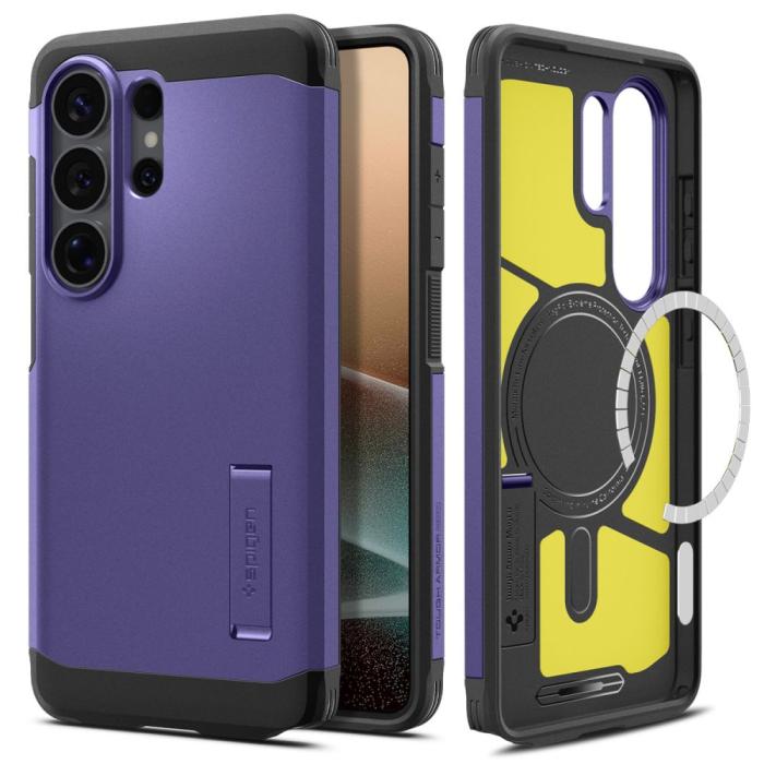 Bild 2, Spigen Spigen Galaxy S26 Ultra Skal MagSafe Tough Armor Ash Violet