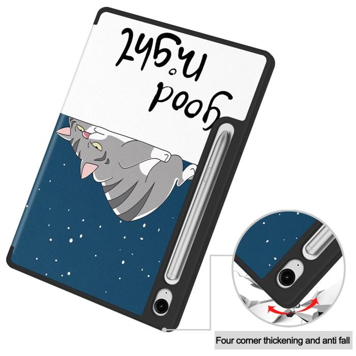 Bild 5,  Samsung Galaxy Tab S10 Lite Fodral Tri-Fold Katt