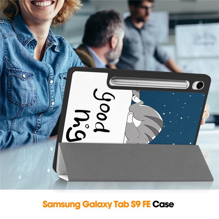 Bild 6,  Samsung Galaxy Tab S10 Lite Fodral Tri-Fold Katt