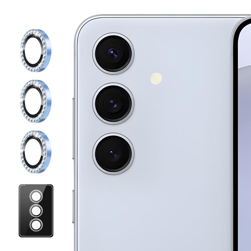 ENKAY ENKAY Samsung Galaxy S26 Linsskydd Strass Blå