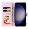  Samsung Galaxy S26 Fodral RFID Rosa Blommor