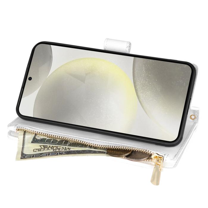 Bild 2,  Samsung Galaxy S26 Ultra Fodral Rhombus Läder Vit