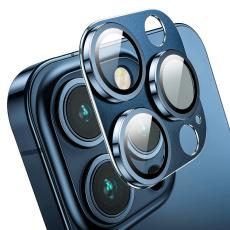 ENKAY ENKAY iPhone 15 Pro / 15 Pro Max Linsskydd Aluminium H&auml;rdat Glas
