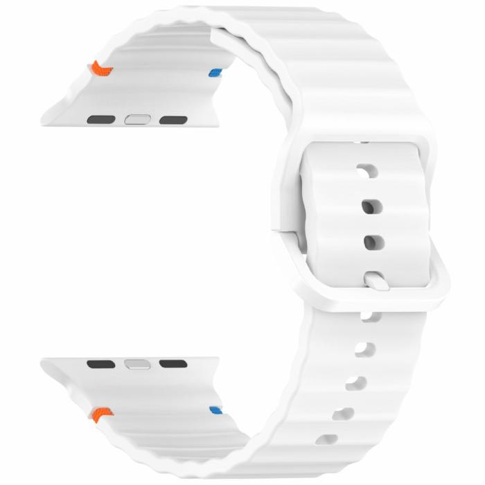 Bild 3,  Apple Watch 42/44/45/46/49 mm Armband Silikon Wave Vit