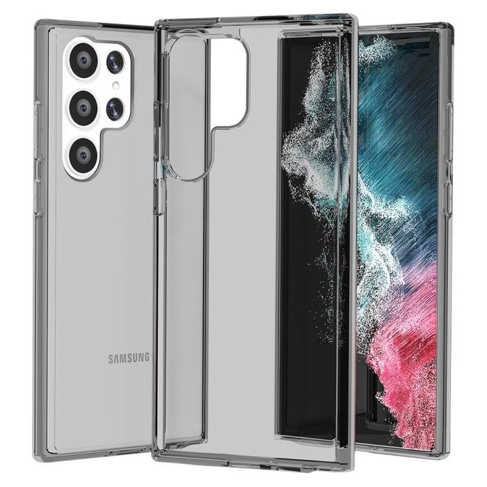 Bild 2,  Samsung Galaxy S23 Ultra Skal Shockproof Hybrid Grå