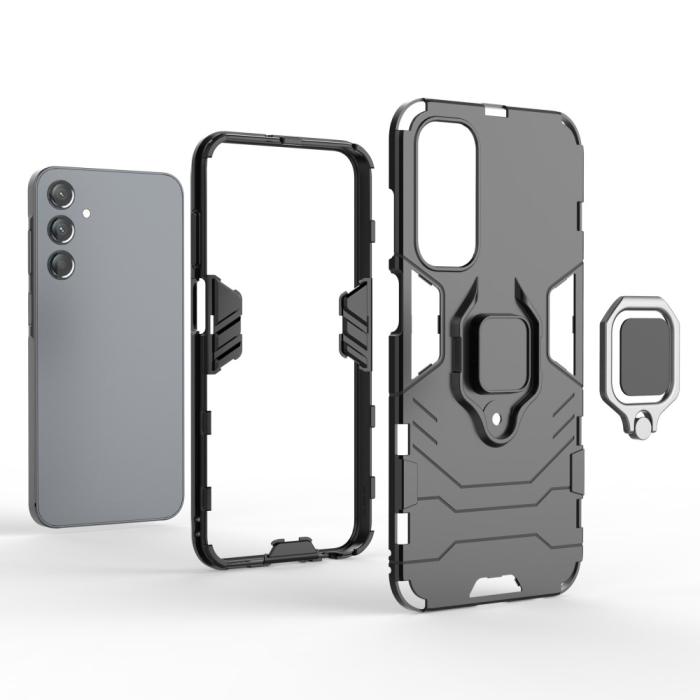 Bild 2,  Samsung Galaxy A25 5G Skal Ring Hybrid Armor Blå