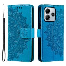 Xiaomi Redmi Note 14 5G Fodral Mandala L&auml;der Bl&aring;