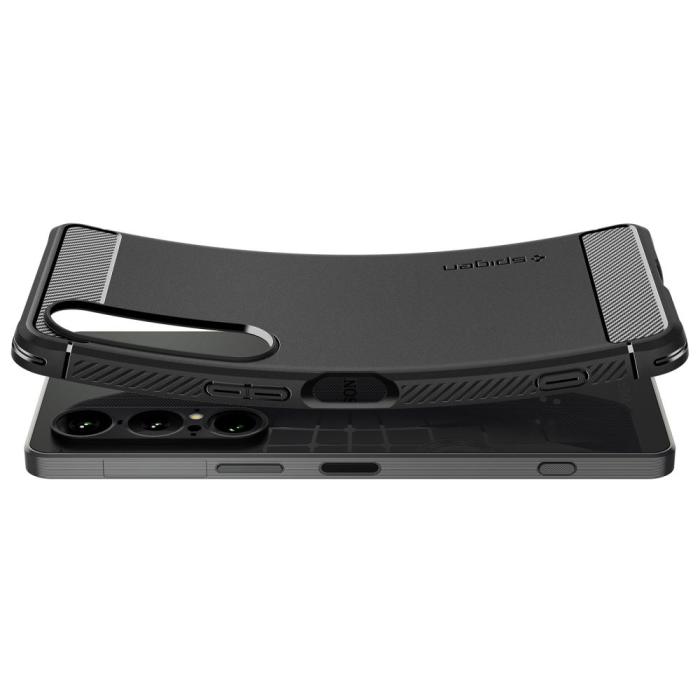Bild 5, Spigen Spigen Sony Xperia 1 VII Skal Rugged Armor Matt Svart