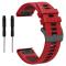  Garmin Fenix 22 mm Armband Quick Release Silikon Röd