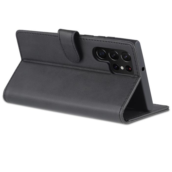 Bild 4, AZNS AZNS Samsung Galaxy S24 Ultra Fodral Retro Läder Svart