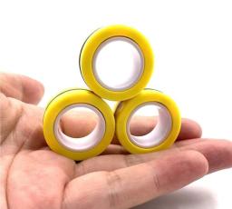  Magnetikska Fidget Rings - Gul
