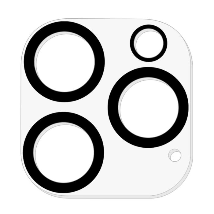 Bild 2,  iPhone 16 Pro Max/16 Pro Linsskydd Härdat Glas Black Rings