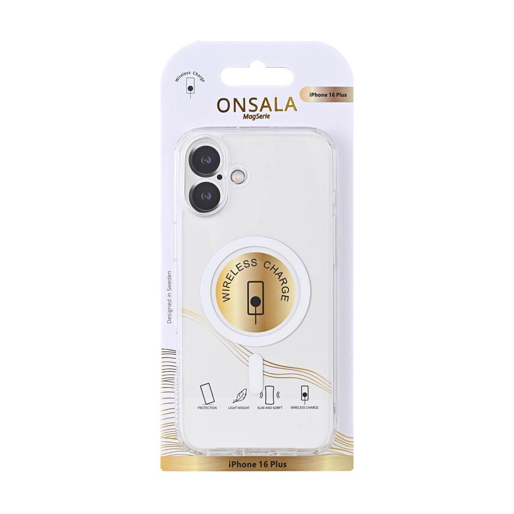 Onsala Onsala iPhone 16 Plus Mobilskal TPU MagSafe Transparent