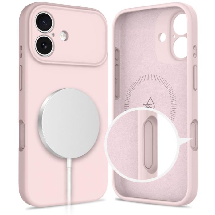 Bild 5, Tech-Protect Tech-Protect iPhone 17 Skal MagSafe Silicone Pink Pearl