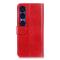  Sony Xperia 1 VII Fodral Crazy Horse Läder Röd