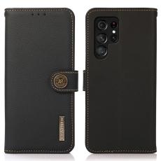 KHAZNEH KHAZNEH Samsung Galaxy S25 Ultra Fodral &Auml;kta L&auml;der Svart