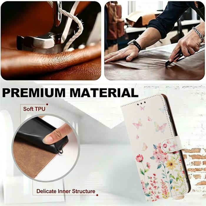 Bild 6,  Google Pixel 11/10/10 Pro/9/9 Pro Fodral Med Mönster Blommor