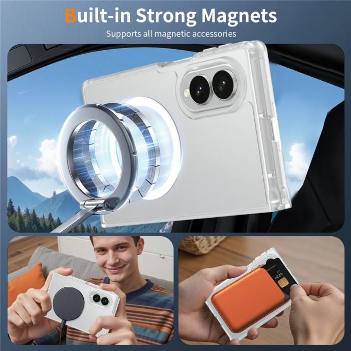 Bild 6,  Samsung Galaxy Z Fold 8 Skal MagSafe TPU Transparent
