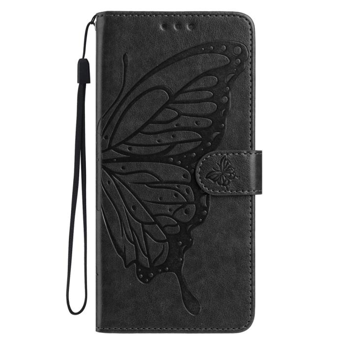 Bild 4,  Samsung Galaxy A07 Fodral Med Fjäril Tryck Svart