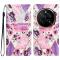  Honor Magic7 Pro Fodral Med Tryck Lila Marmor