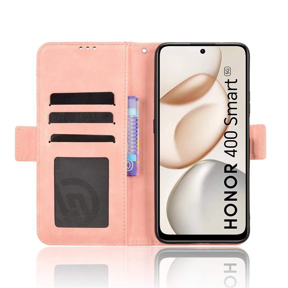  Honor 400 Smart Fodral Med Avtagbart Kortfodral Rosa