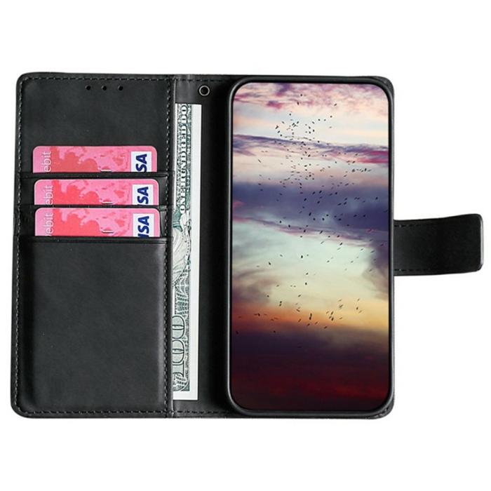 Bild 2,  Honor X5c Plus Fodral Krokodil Textur Läder Svart