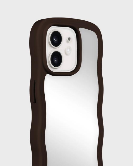 Bild 3, holdit holdit iPhone 15 / 14 / 13 Skal Wavy Chocolate/Mir
