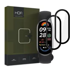 HOFI HOFI Xiaomi Smart Band 9 2-PACK Sk&auml;rmskydd Pro+ Hybrid Glas Svart