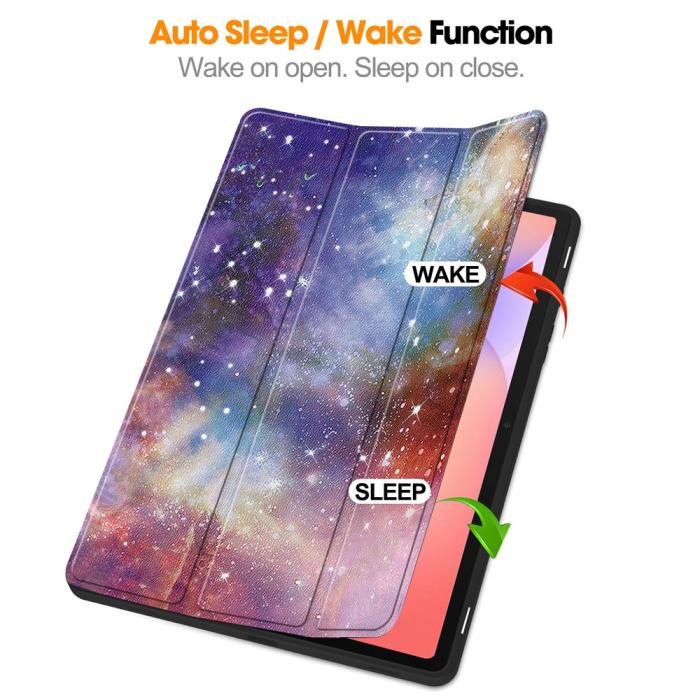 Bild 2,  Samsung Galaxy Tab S10 Lite Fodral Tri-Fold Galaxy
