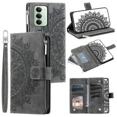  Xiaomi Redmi 15 Fodral Mandala L&auml;der Gr&aring;