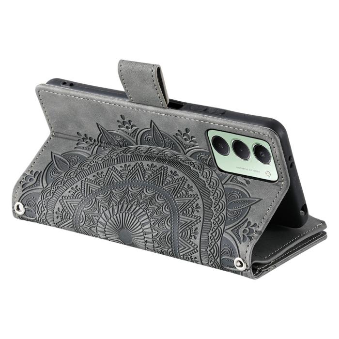 Bild 3,  Xiaomi Redmi 15 Fodral Mandala Läder Grå