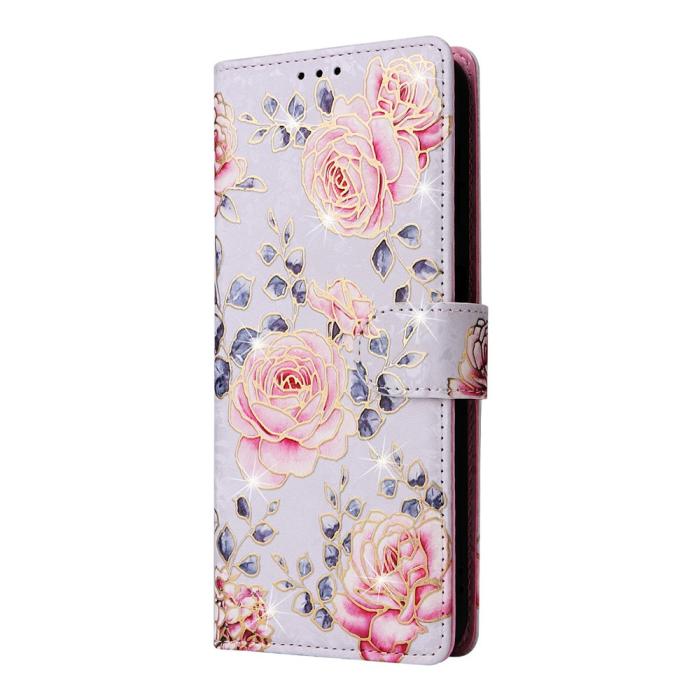 Bild 6,  Samsung Galaxy S26 Fodral RFID Rosa Blommor