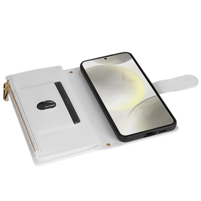 Bild 4,  Samsung Galaxy S26 Ultra Fodral Rhombus Läder Vit
