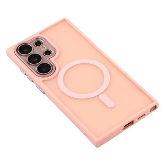 Bild 4, WANLONFENG WANLONFENG Galaxy S26 Ultra Skal MagSafe Shockproof Rosa