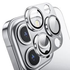 ENKAY ENKAY iPhone 15 Pro / 15 Pro Max Linsskydd Aluminium H&auml;rdat Glas