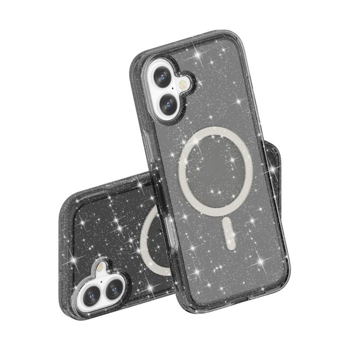 Bild 5,  iPhone 17 Skal MagSafe Hybrid Glitter Svart