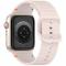  Apple Watch 42/44/45/46/49 mm Armband Silikon Wave Rosa