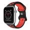 ColorPop Sportarmband Dual-Color Apple Watch 42/41/40/38 mm (S/M) Svart/Röd