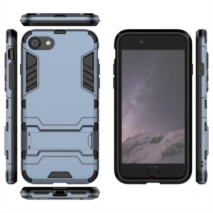 Bild 3,  iPhone 7/8/SE Skal Hybrid Armor Kickstand Navy Blue