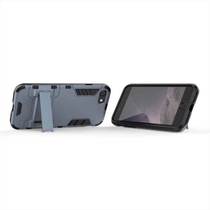 Bild 4,  iPhone 7/8/SE Skal Hybrid Armor Kickstand Navy Blue