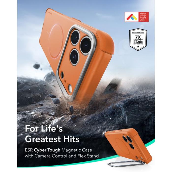 Bild 2, ESR ESR iPhone 18 Pro / 17 Pro Skal MagSafe Cyber Tough Kickstand