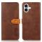KHAZNEH KHAZNEH iPhone 16 Fodral Dual-Color Brun