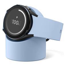  Samsung Galaxy Watch 5/5 Pro/6/7/FE Silikon Stativ Ljus Bl&aring;