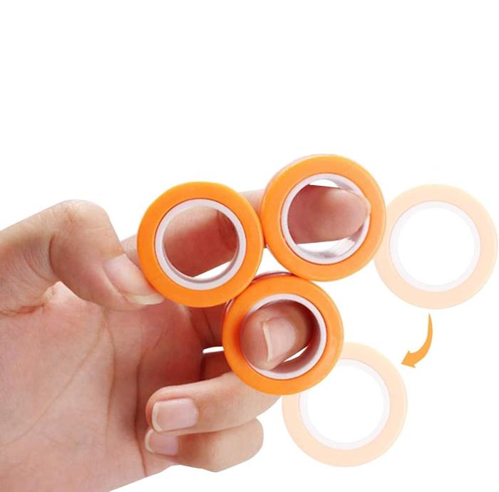 Bild 3,  Magnetikska Fidget Rings - Orange