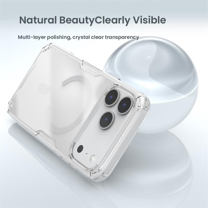 Bild 6, NILLKIN NILLKIN iPhone 17 Pro Max Skal MagSafe Nature Pro Transparent